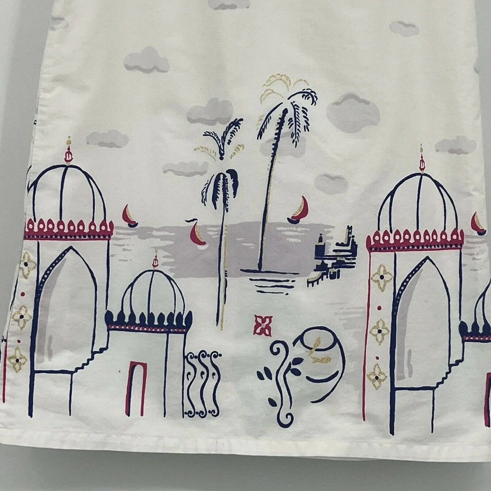 Gymboree Desert Dreams Paradise Palace Scenic Dress White Summer Size 6‎